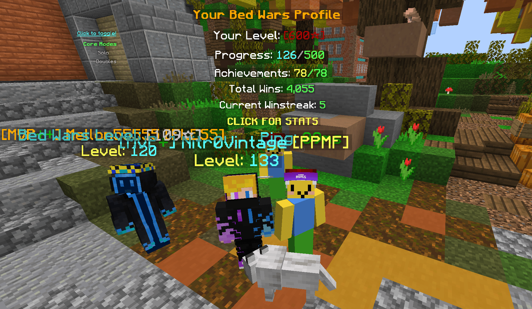 600 STARS IN BEDWARS Hypixel Minecraft Server and Maps