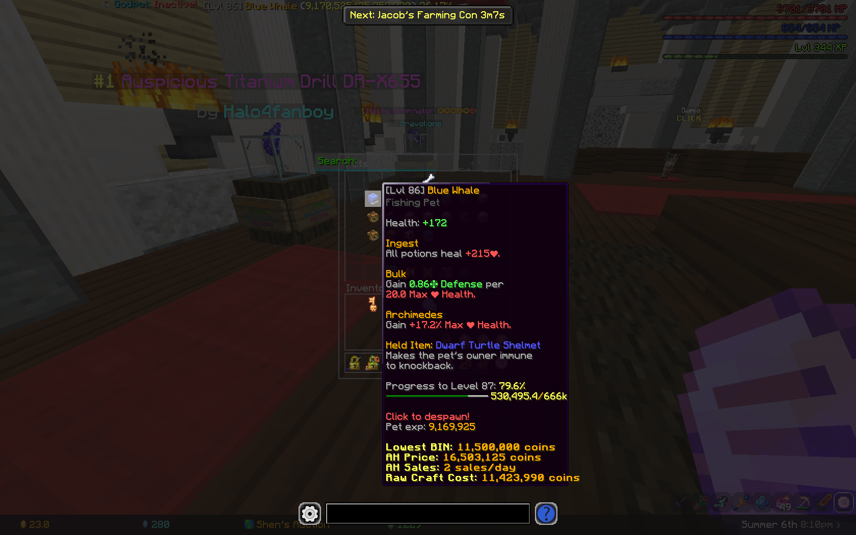 blue whale help needed Hypixel Minecraft Server and Maps