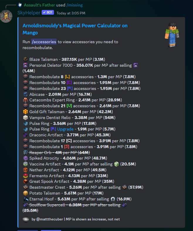 Accessory Bag slots are ridiculously expensive Hypixel Forums