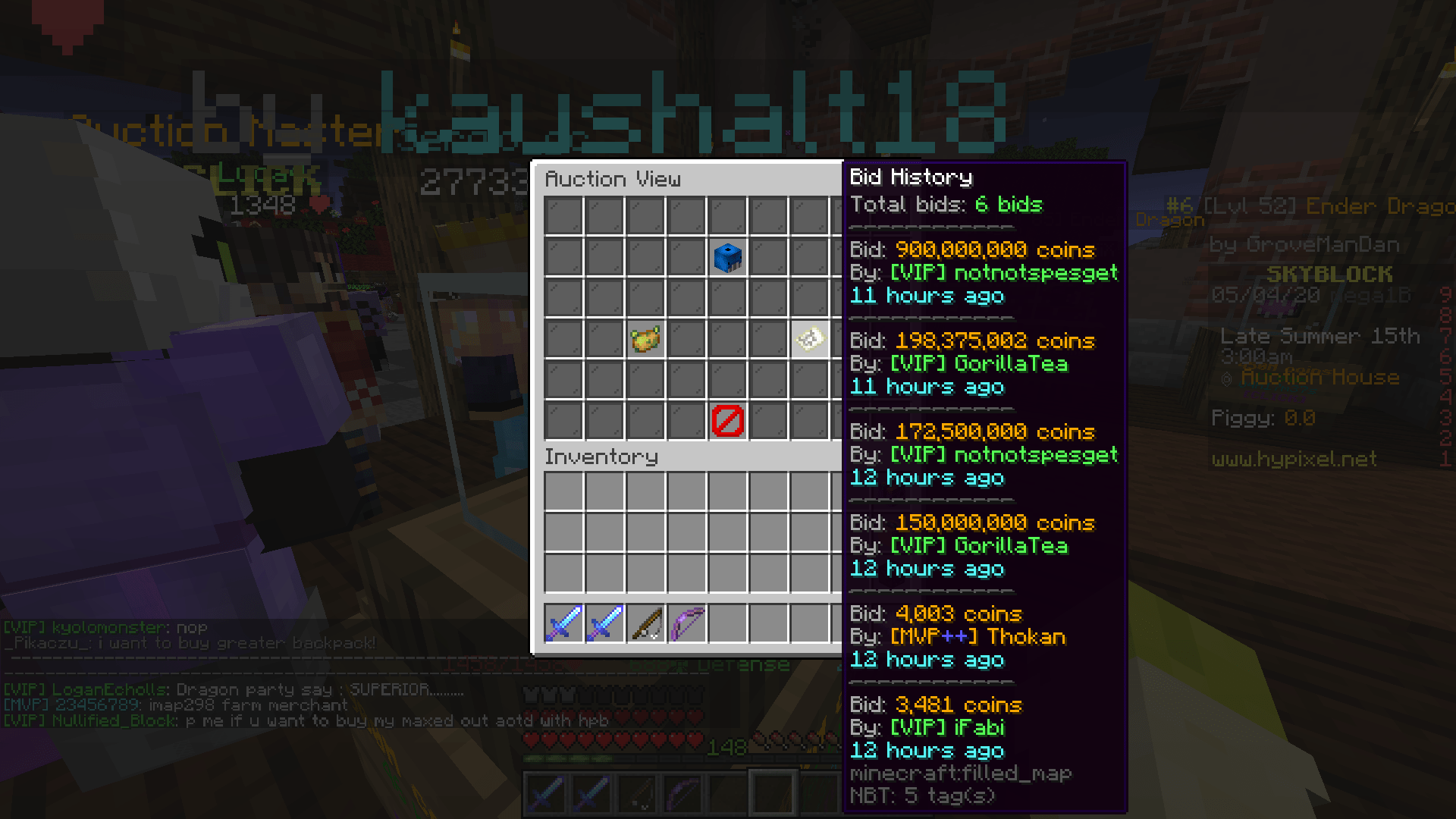 Question about this guy who bid 900mil on blue whale Hypixel Forums