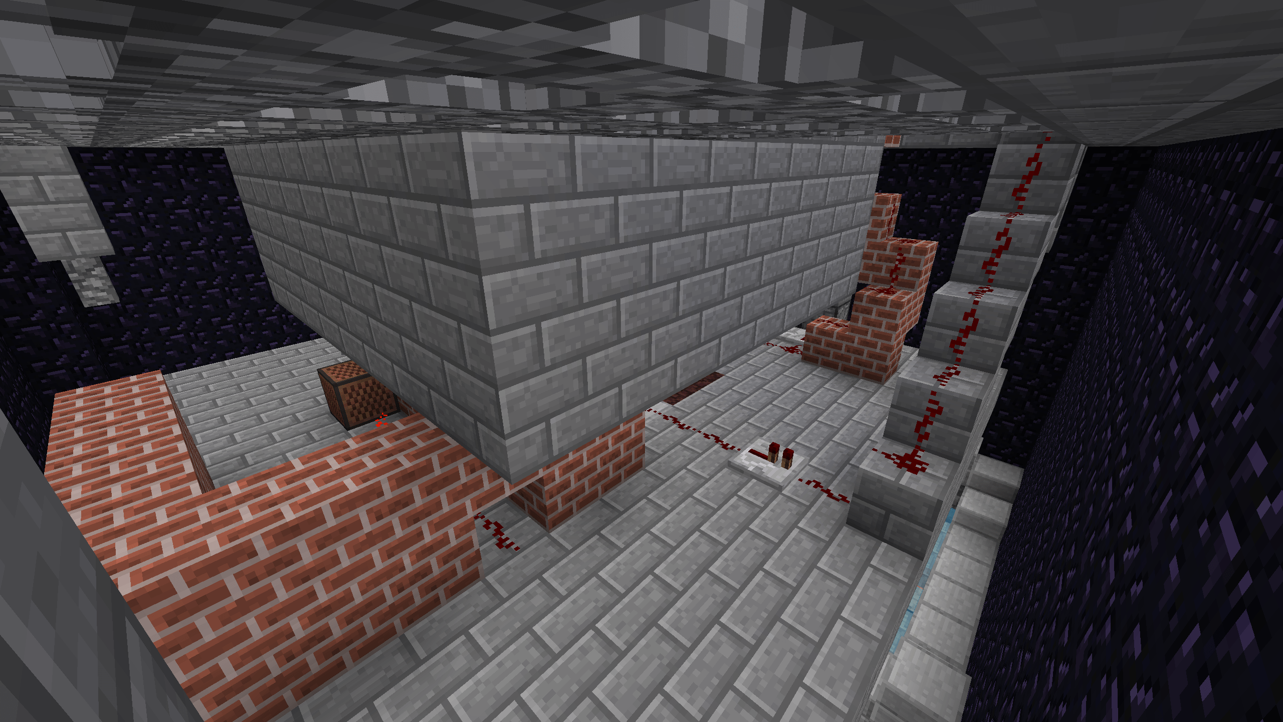 I made a nuclear reactor in my skyblock world its powered by red stone