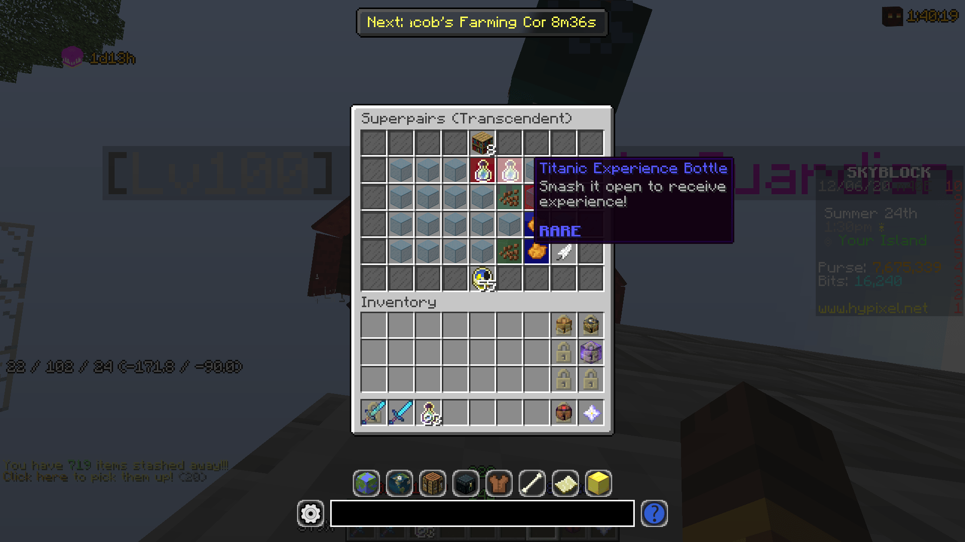 Top 33+ imagen hypixel skyblock titanic xp bottle abzlocal fi