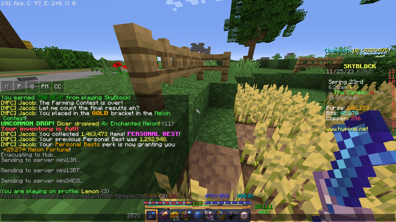 Finnegan just stole a gold medal from me :( | Hypixel Forums