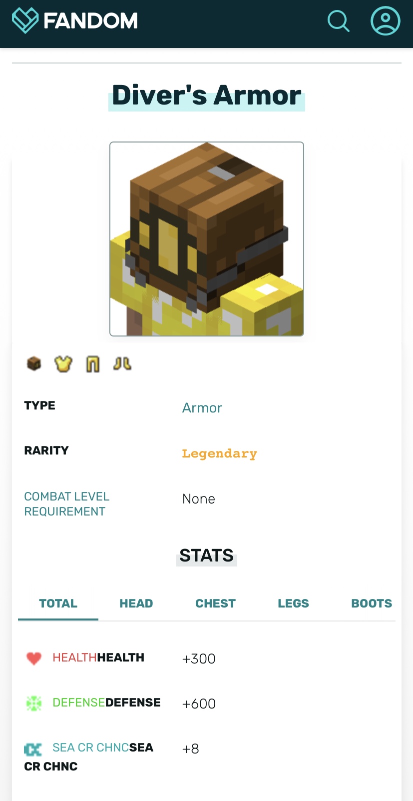 Diver Armour is a scam Hypixel Forums