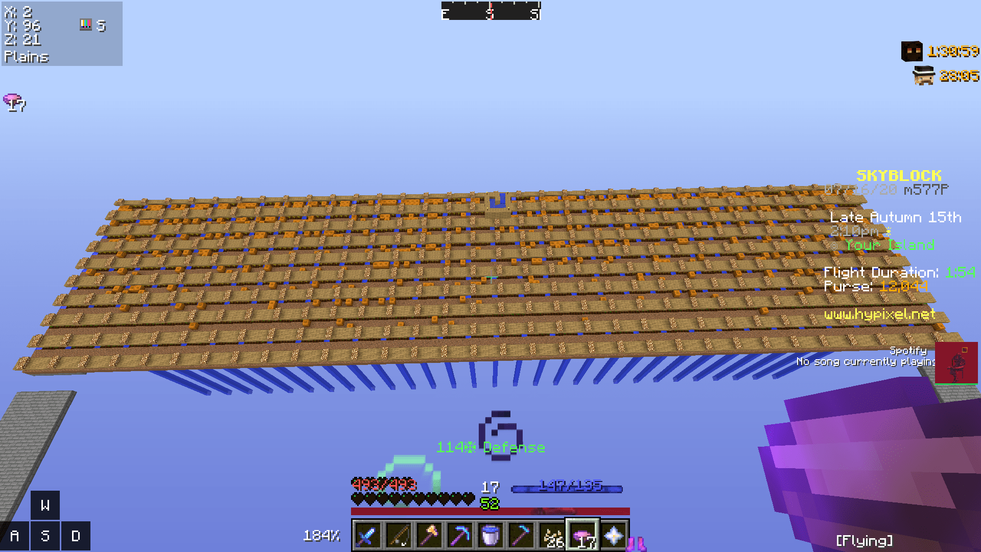 looking for someone to build a layer of dirt on my island Hypixel