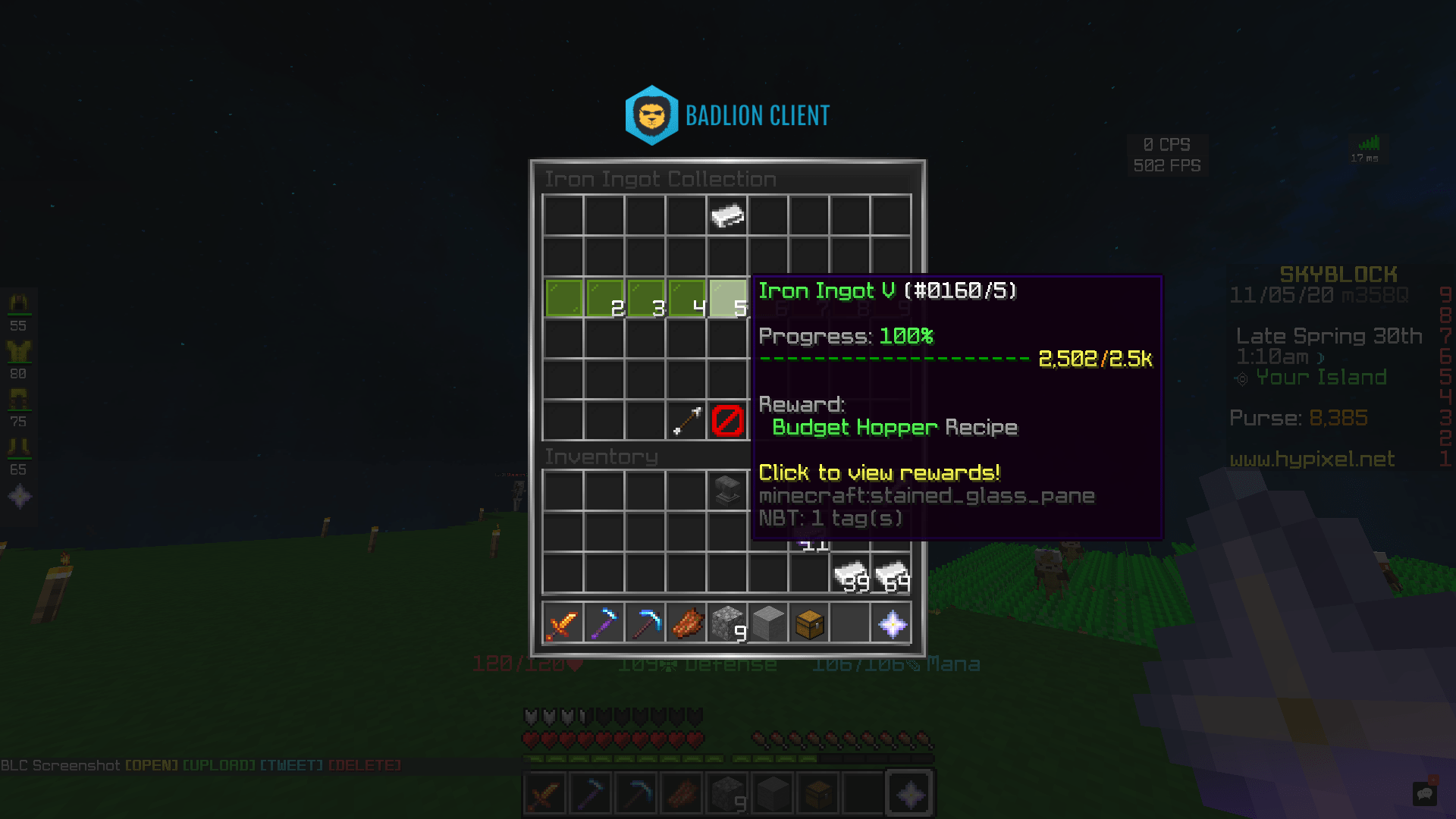 Why wont it let me craft a budget hopper Hypixel Forums