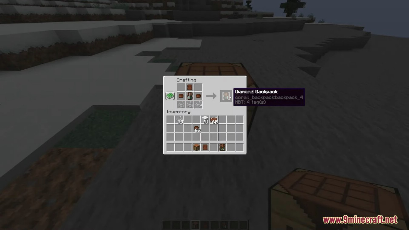 Corail Backpack Mod (1.19.3, 1.19.2) The Adventurer Backpack