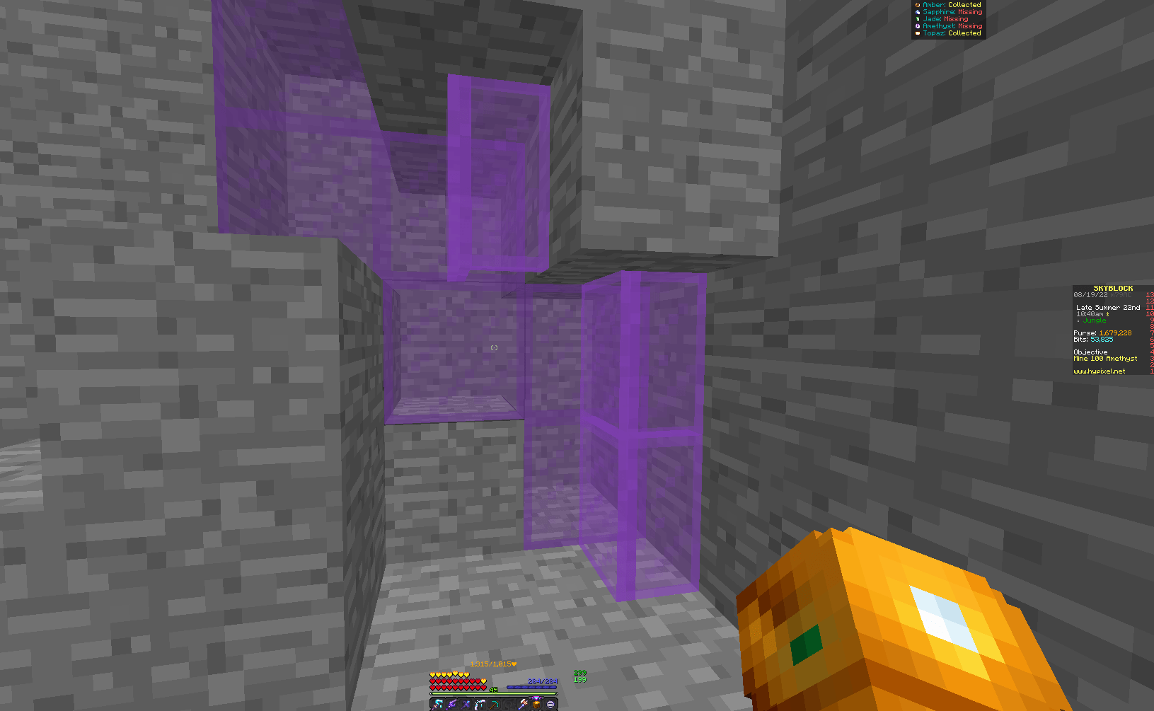 Worn Gemstone Gauntlet ressource pack Hypixel Minecraft Server and Maps