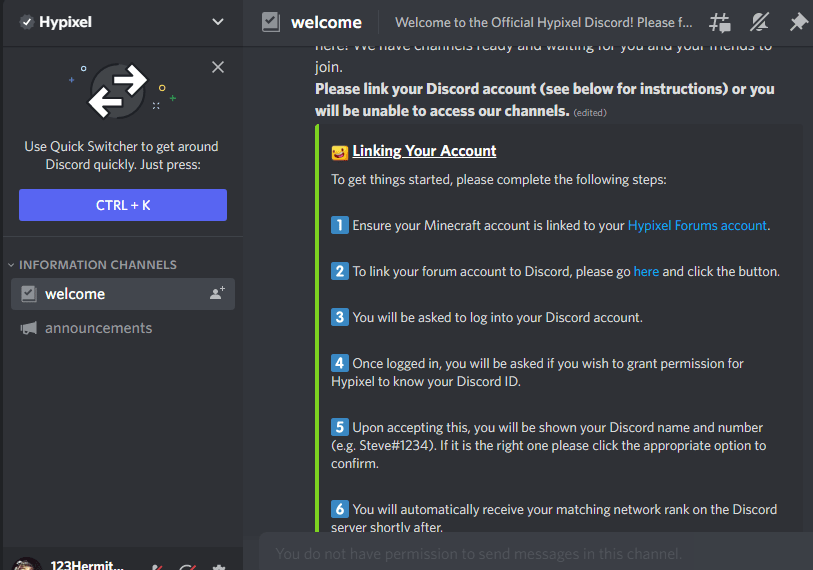 hypixel discord thing | Hypixel Forums