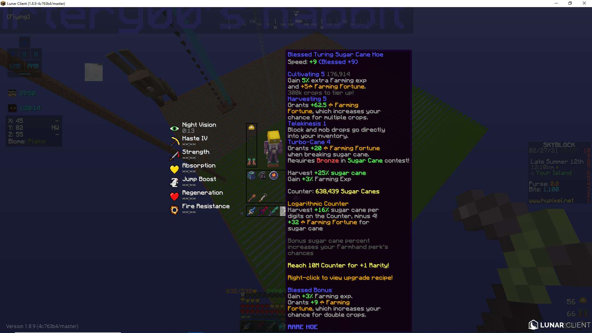 How to optimize my current sugar cane farm? Hypixel Minecraft Server and Maps