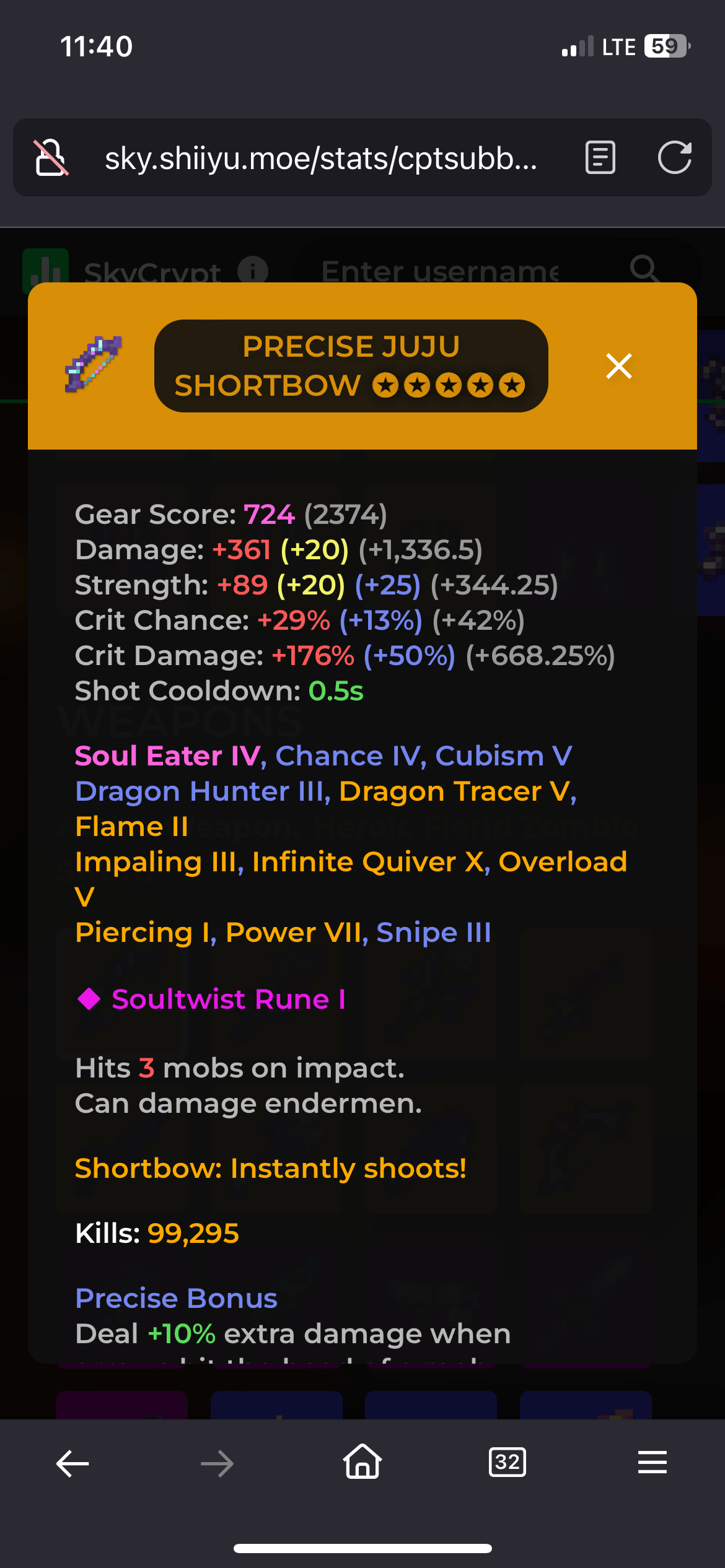 What do you need to enchant juju shortbow with? Hypixel Forums