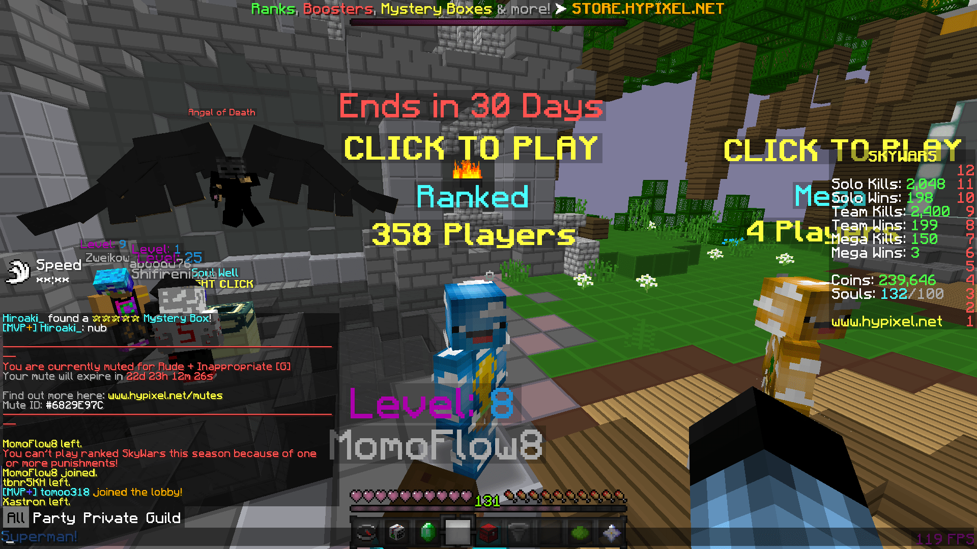 Hosting a range of custom modpacks that all come with our. Why Can't I Play Ranked SW? | Hypixel - Minecraft Server ...