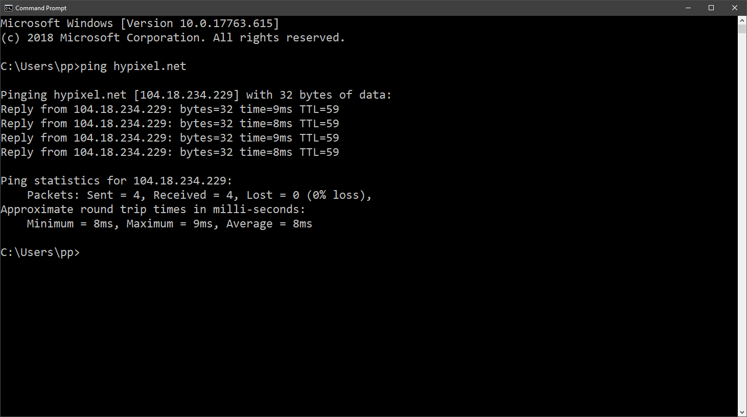 High ping ingame but super low in CMD Hypixel Forums