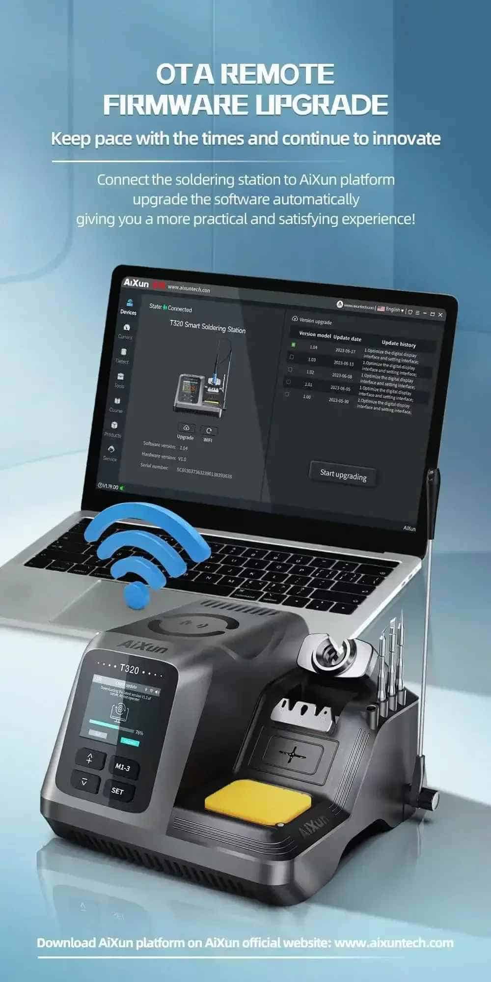 Aixun T320 Smart Precision Soldering Station With T245/210 Handle