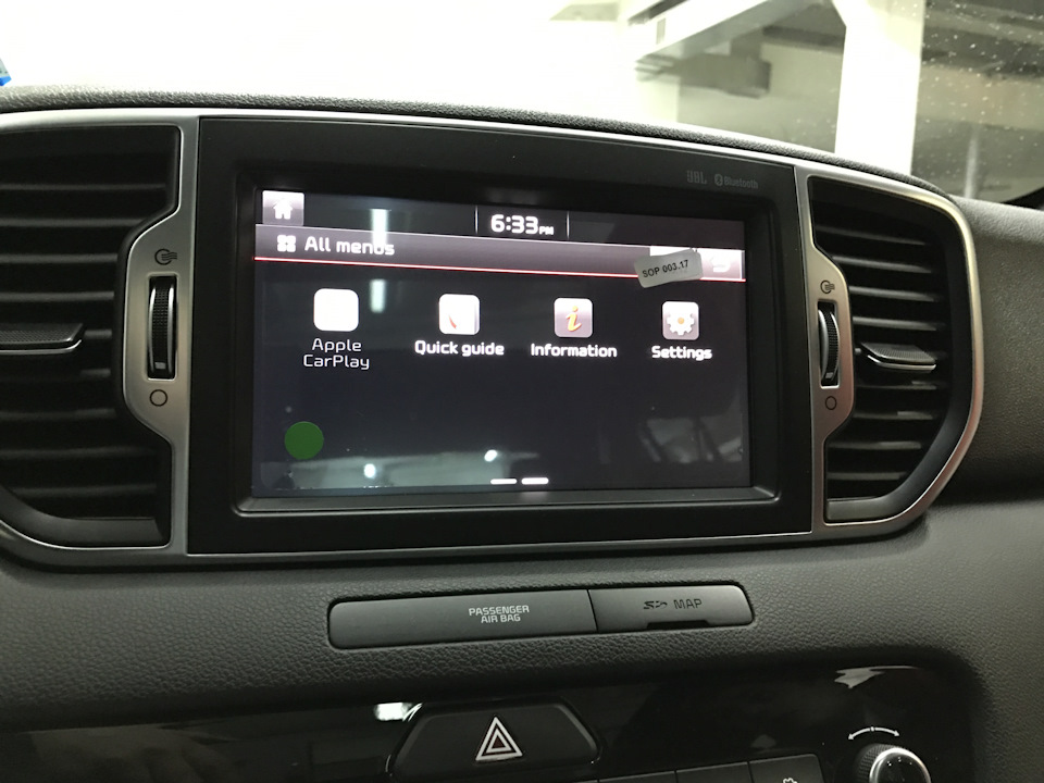 Android Auto и Apple CarPlay — KIA Sportage (4G), 2 л, 2016 года