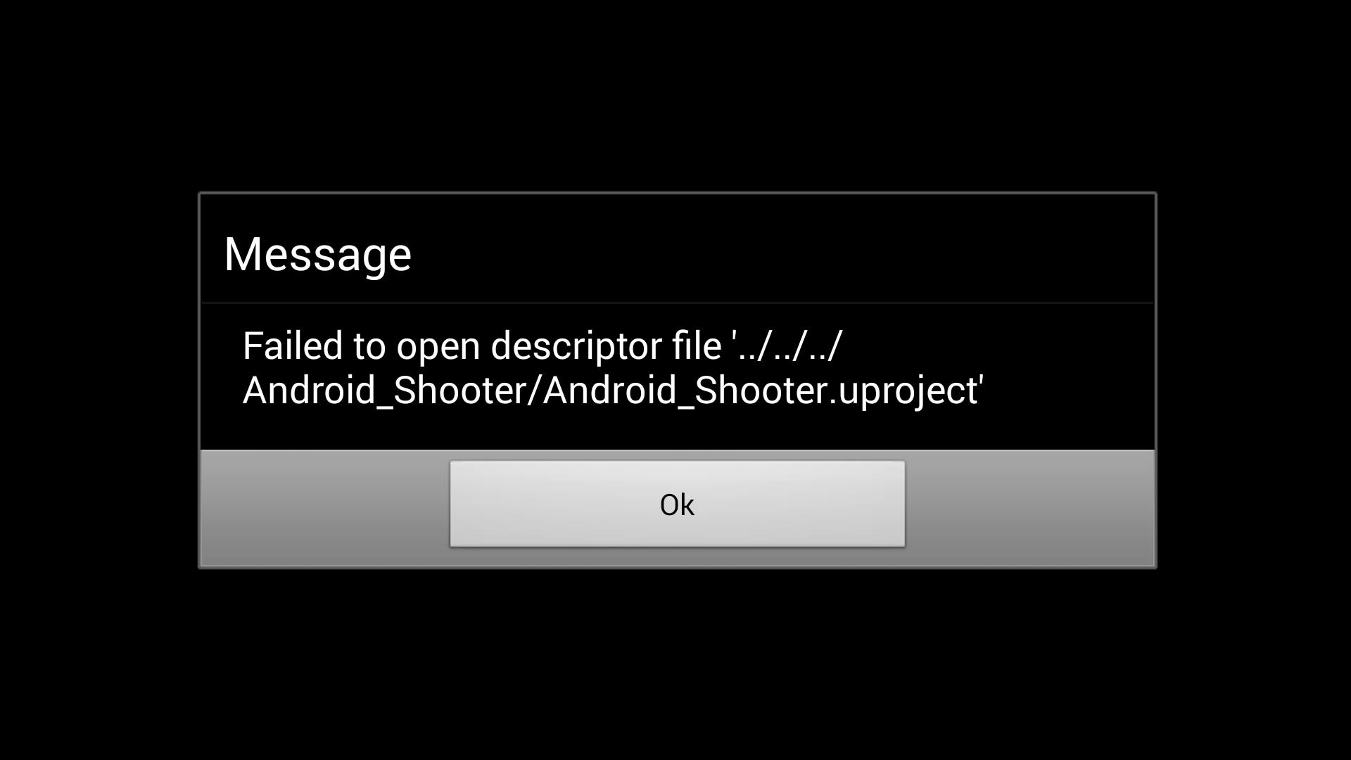 [UE4]android打包时，设备上弹出错误：Failed to open descriptor file uprojectCSDN博客