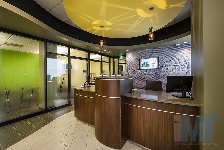 Office Wall Partitions at Comtech Fire Credit Union IMT Modular Walls