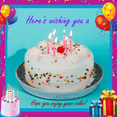 Hope You Enjoy Your Cake! Free Funny Birthday Wishes eCards 123 Greetings