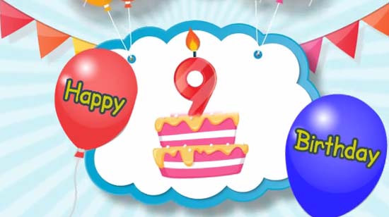 Birthday Wishes For Daughter 9 Years Old Happy Birthday 9 Years Old. Free Milestones eCards, Greeting Cards