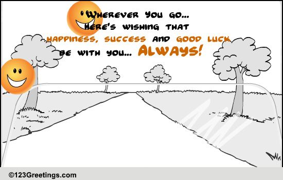 May Success Follow You... Free Farewell eCards, Greeting Cards 123