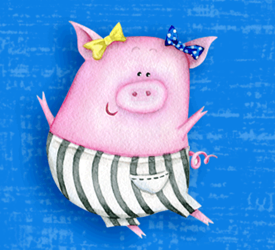 Cute Pig Wants To Give A Hug. Free Hug Week eCards, Greeting Cards