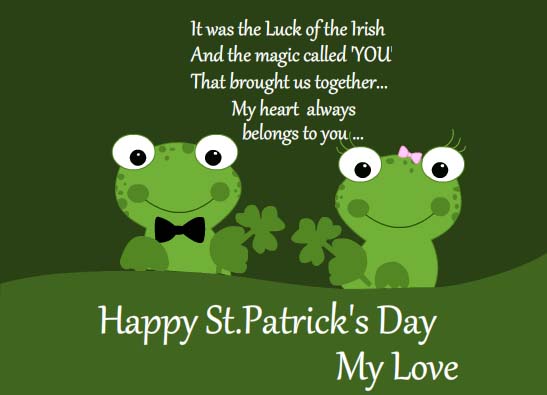 Happy St. Patrick’s Day My Sweetheart. Free Love eCards 123 Greetings