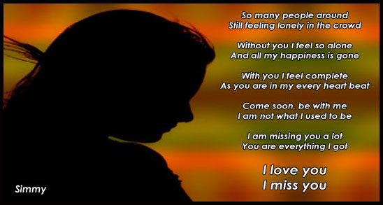 I Miss You, I Love You. Free Missing Him eCards, Greeting