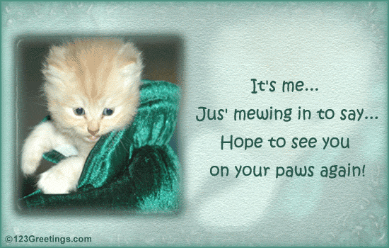 Hope To See You... Free Get Well eCards, Greeting Cards 123 Greetings