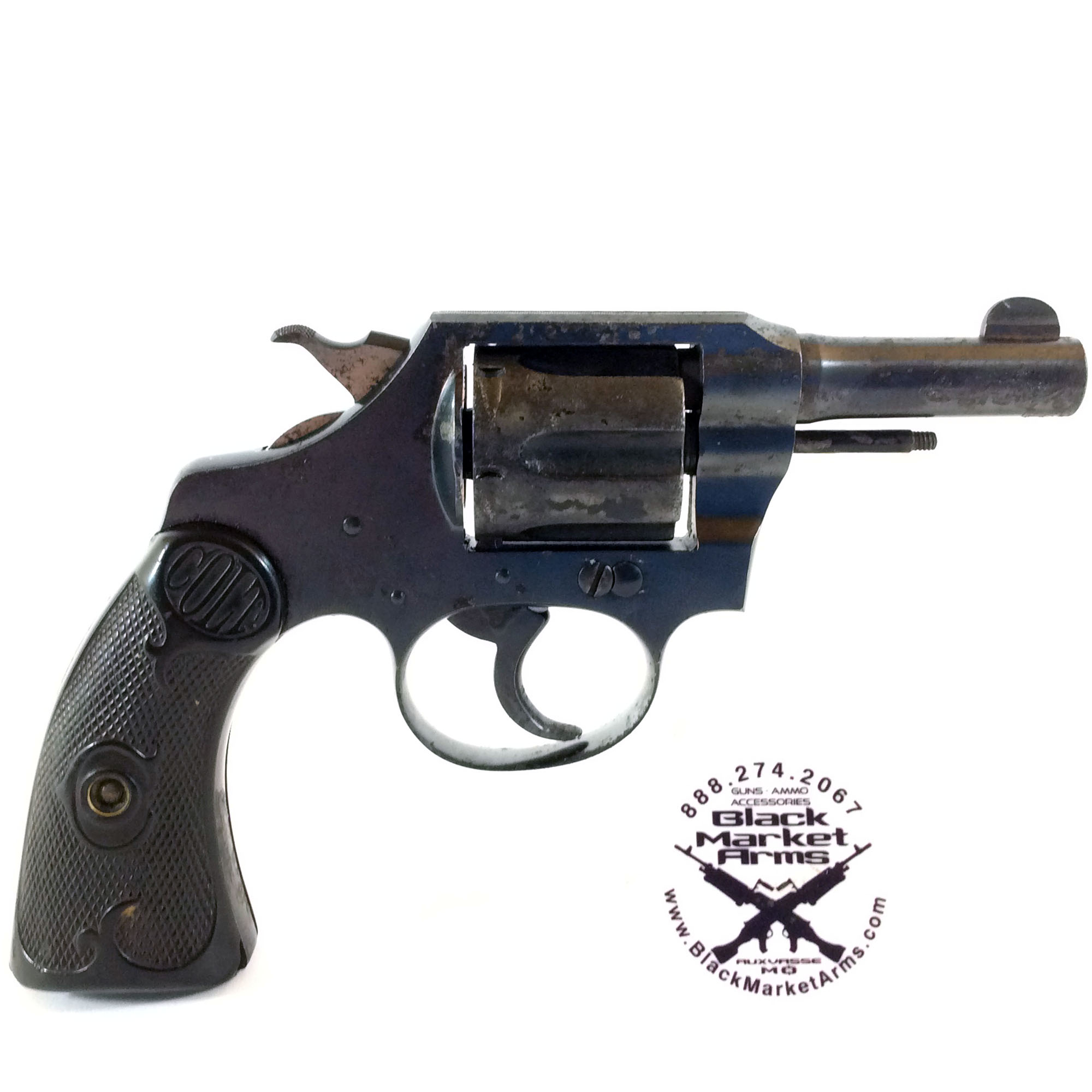 1938 COLT POLICE POSITIVE .32 POLICE REVOLVER CTG 2.5in BARREL Black