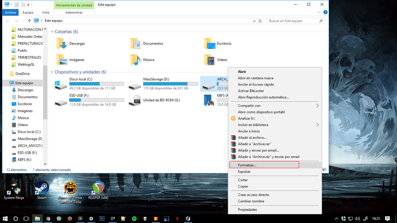 Cómo formatear una unidad de disco duro con Windows
