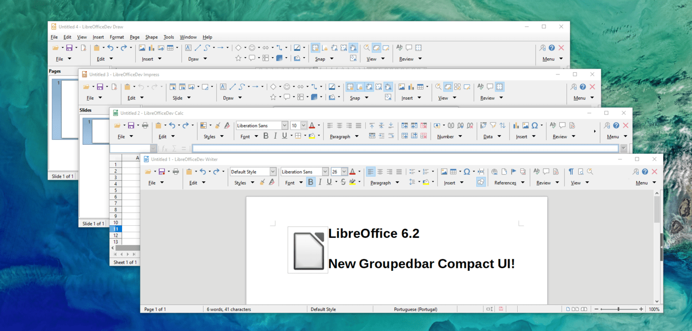 LibreOffice 6.2 nos trae una nueva interfaz moderna, temas alternativos