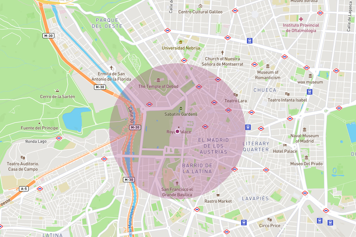 ¿Cuánto es un kilómetro? Un mapa para calcular hasta dónde puedes