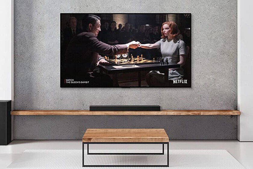 this sound bar from LG with 380W of power and a wireless subwoofer. A