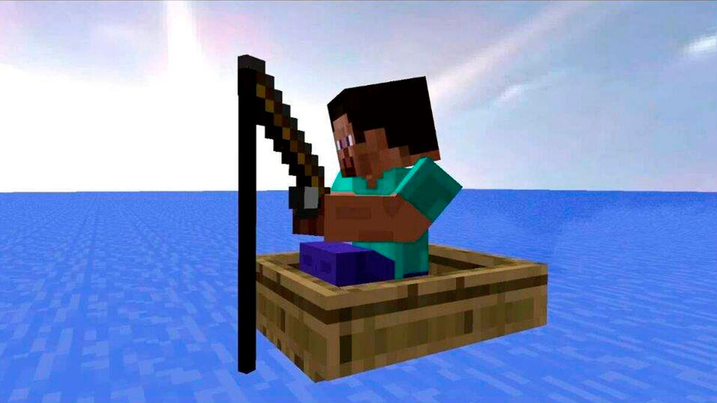 Pesca en Minecraft caña de pescar, barca y todo lo que debes saber