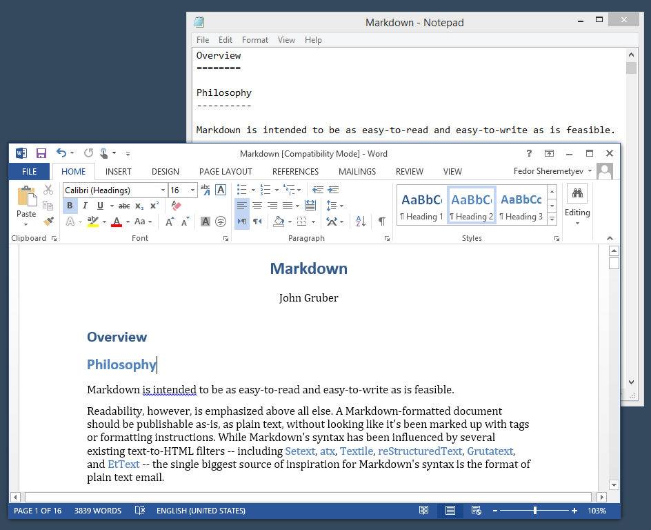 Cómo hacer de Microsoft Word un perfecto editor de texto MarkDown