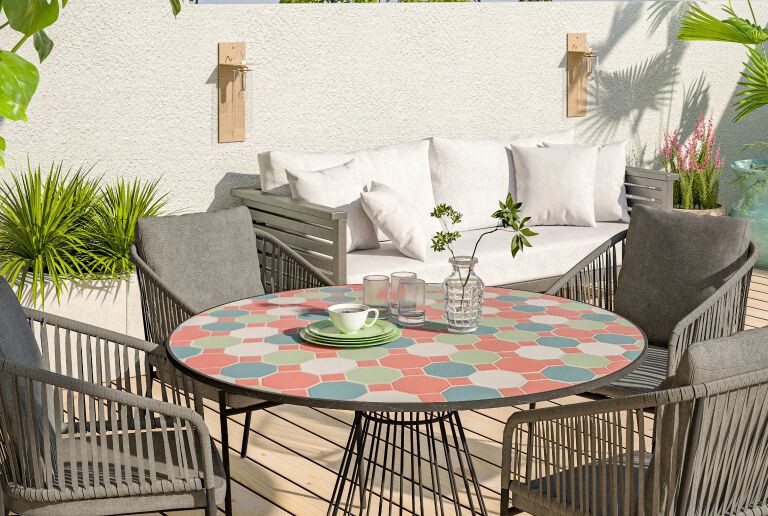 Leroy Merlin tiene las mesas y sillas de jardín más bonitas de la