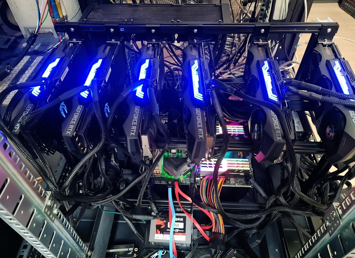 Me He Construido Una Bestia Con Seis Rtx 3090, Pero No Para Minar Criptodivisas, Sino Para Investigar En Inteligencia Artificial