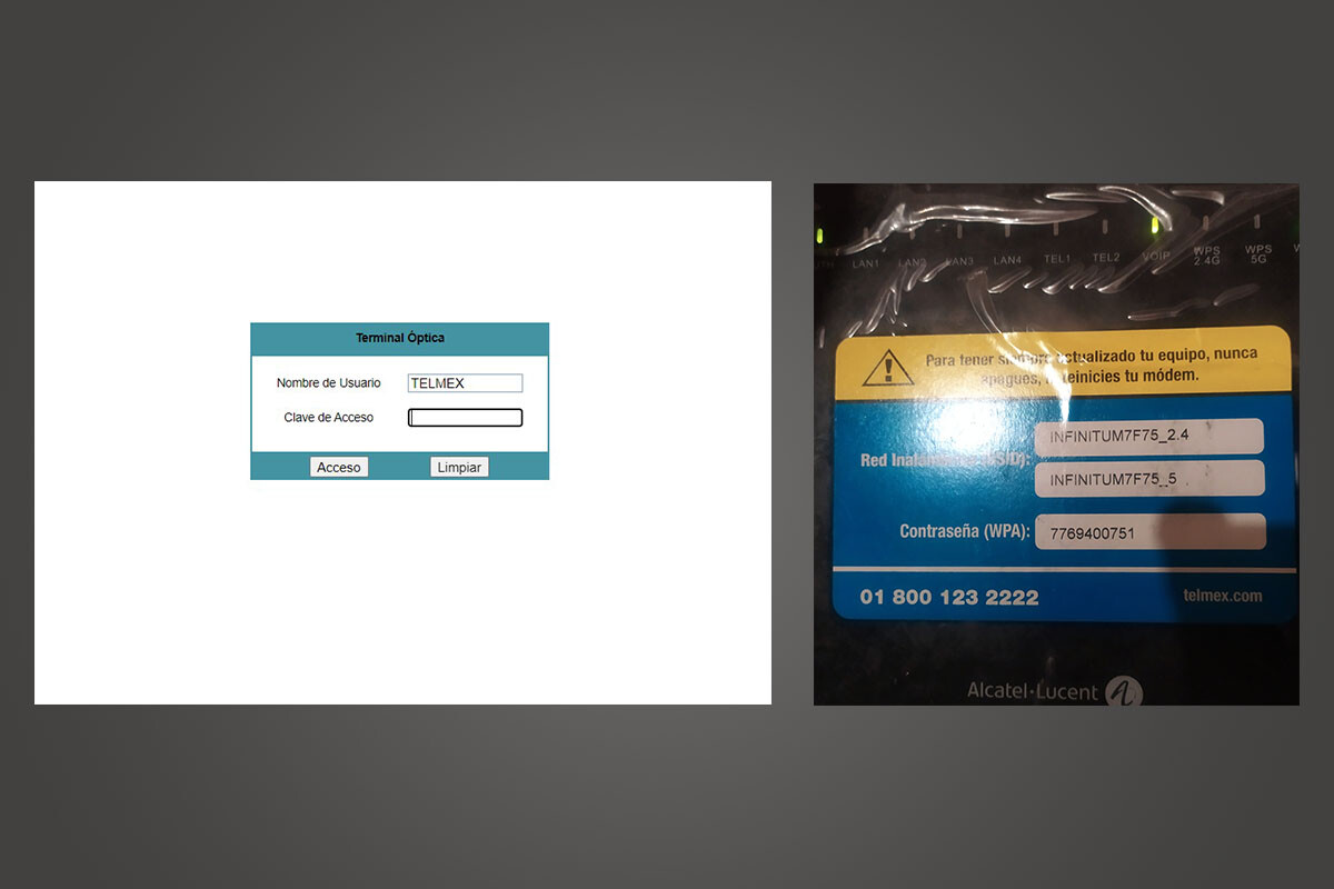 Cómo entrar al modem de Telmex desde 192.168.1.254 en México