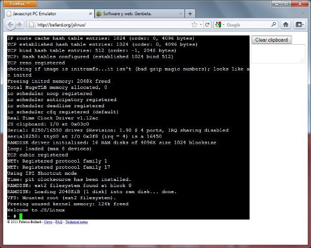 Ejecuta Linux en tu navegador con un emulador escrito en Javascript