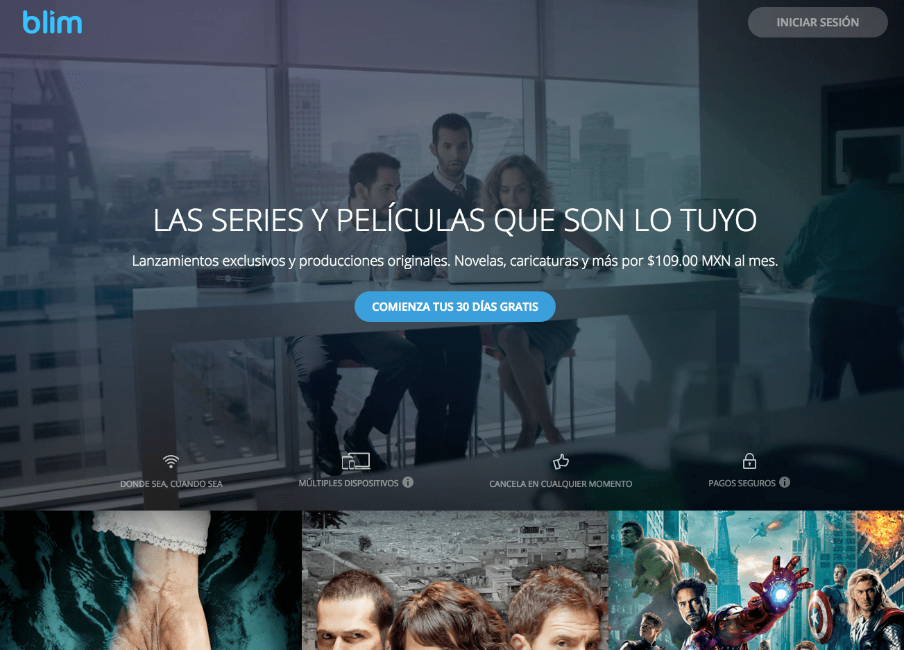 Blim, el nuevo servicio de películas y series por streaming de Televisa