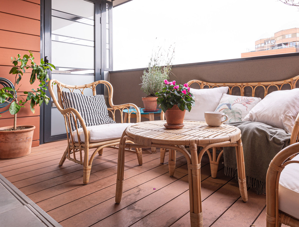 Sofás de exterior pequeños de Ikea y El Corte Inglés con los que