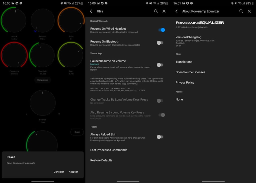 Poweramp Equalizer is an impressive equalizer that improves mobile