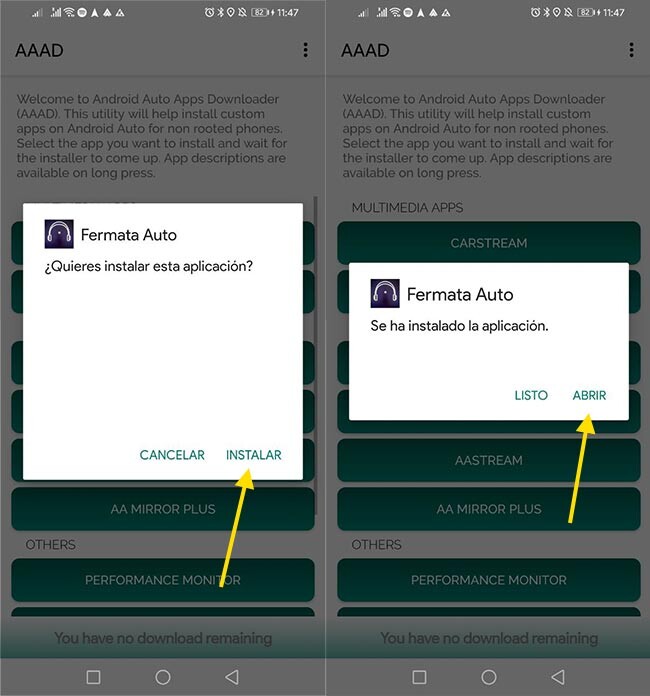 How to install Fermata Auto on Android Auto to watch YouTube and mobile