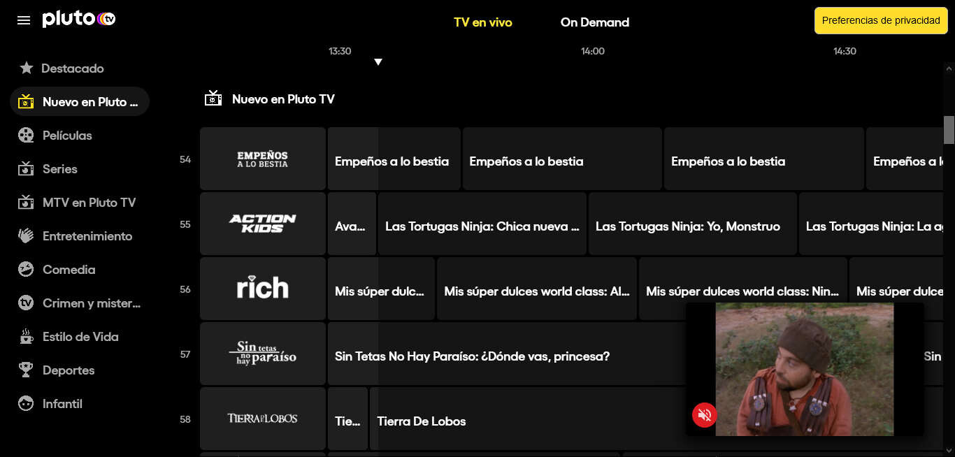 Pluto TV cómo funciona la plataforma con la que puedes ver más de