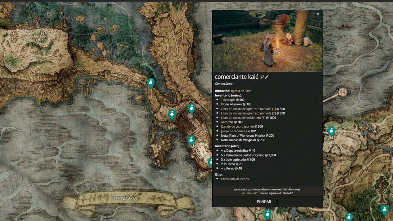 Comerciantes en Elden Ring dónde encontrarlos todos y qué vende cada uno