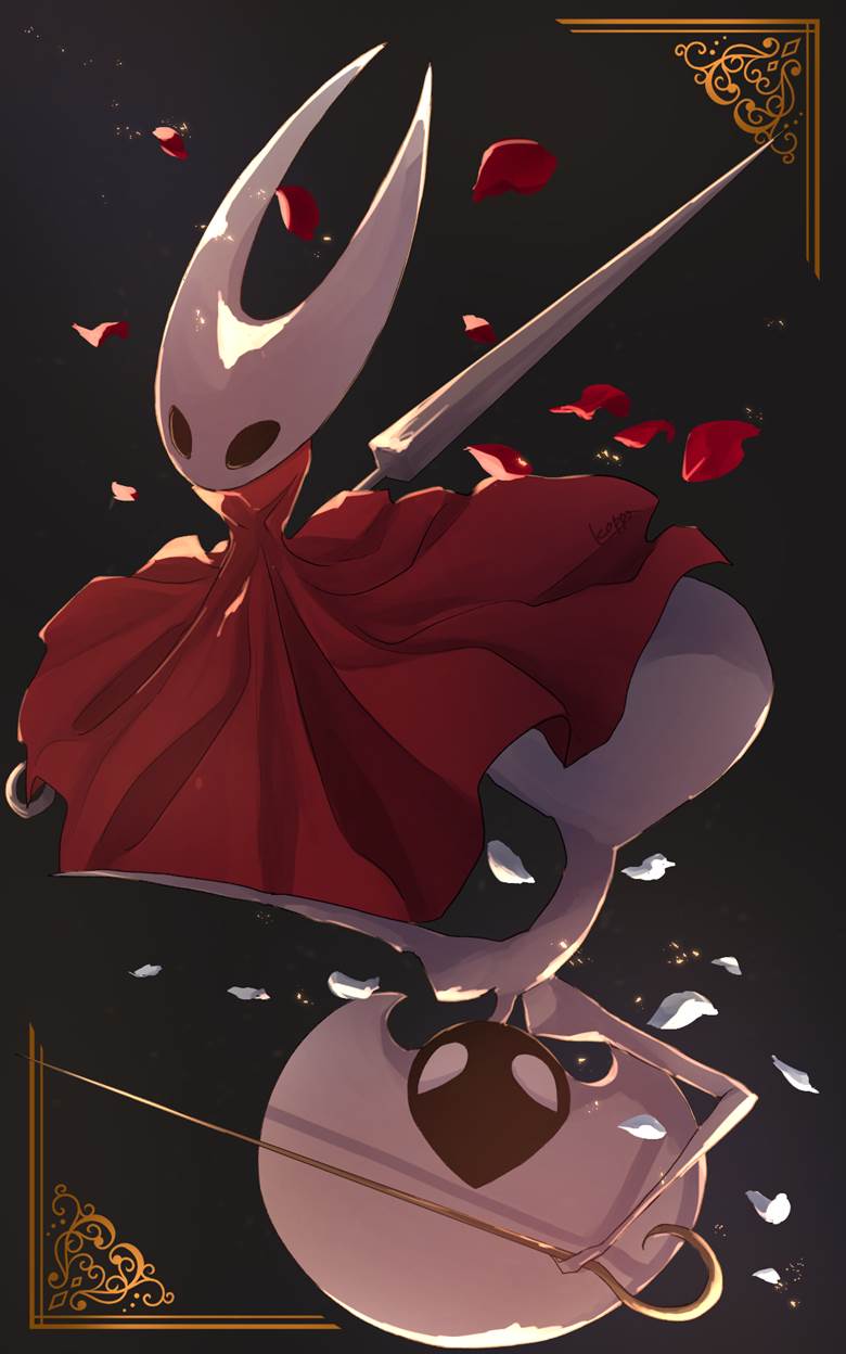 RED or WHITE插画师こっぱ的《空洞骑士》插画图片 BoBoPic