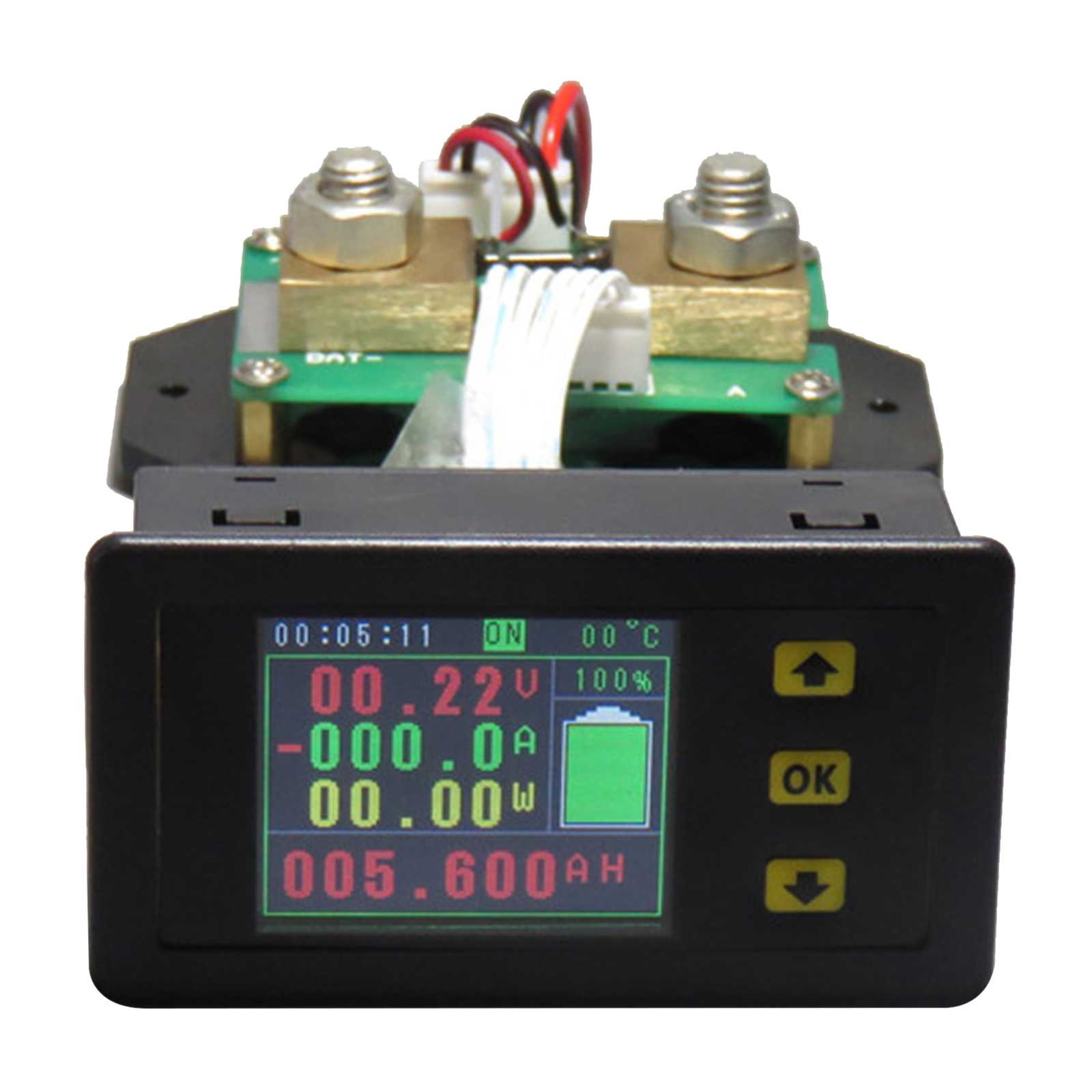 DC LCD Electrical Combo Meter Voltage Current Amp kWh Watt