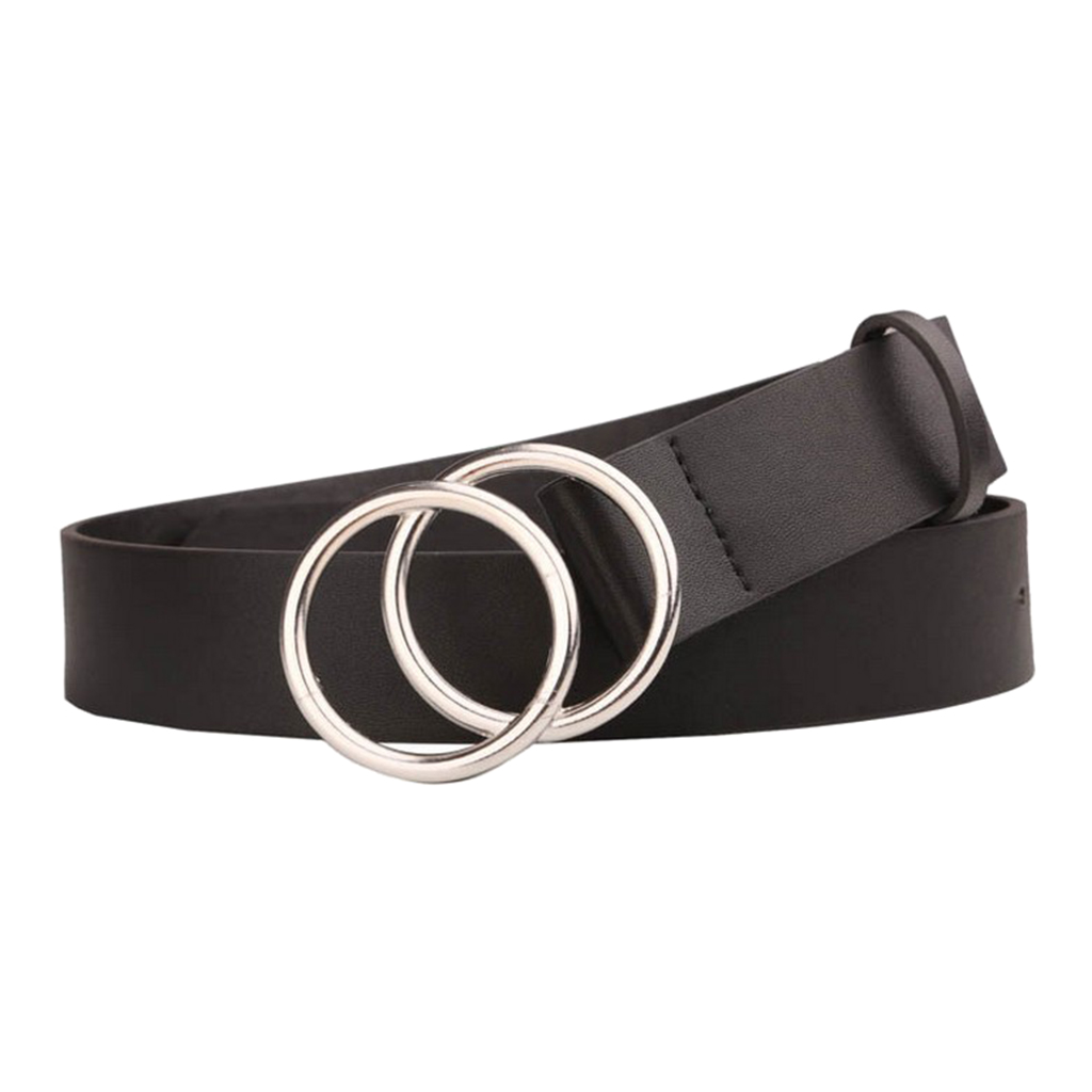 Damen Gürtel 3,4cm LederGürtel Ledergürtel Jeansgürtel mit Zwei O