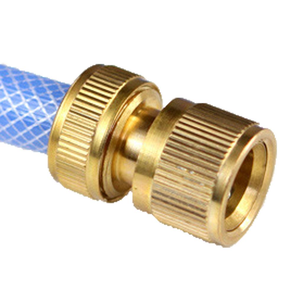 Brass Hose Tap Connector Snap Threaded Garden Water Pipe Adaptor