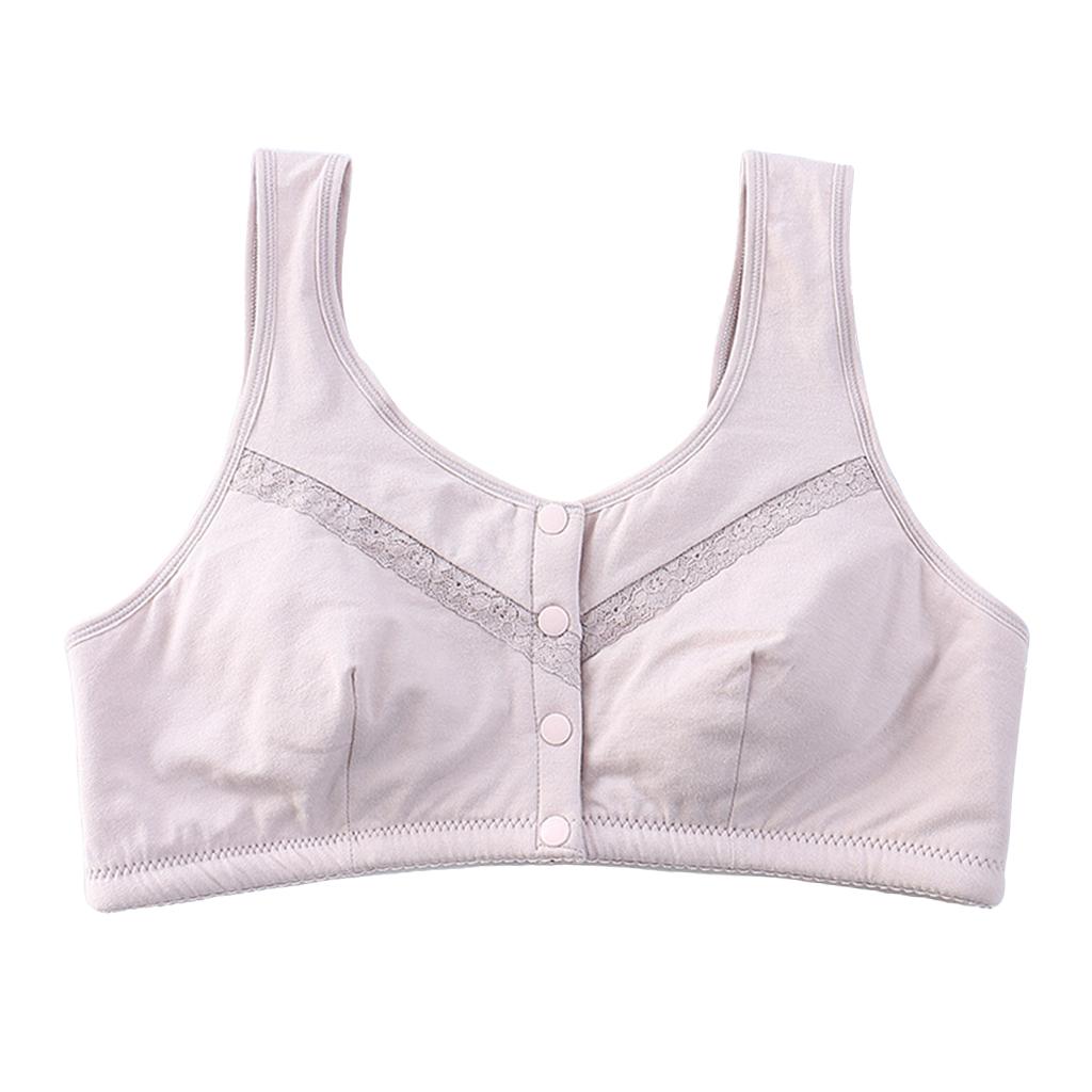 Damen Vorderverschluss BH, Bustier Damen BH ohne Buegel, Seamless